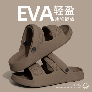 Mens Summer Outdoor Driving Beach Slippers Anti-Slip Odor Control Large Size EVA Sandals Comfortable Casual Footwear