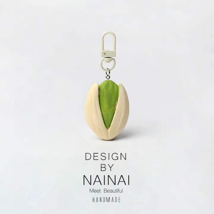 Creative Personalized Simulation Vegetable Seed Keychain Fun Food Toy Hanging Decoration Daily Car Decoration Versatile Accessory