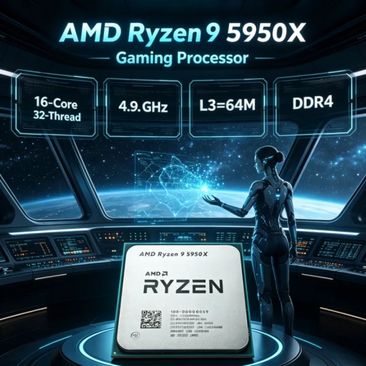 AMD | AMD Ryzen 9 5950X UP to 4.9GHz L3=64M Gaming CPU Socket AM4