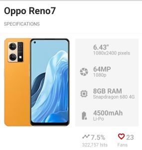OPPO RENO7 NEW GARANSI RESMI