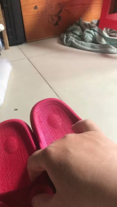 Dép lê nữu bản ngang tai gấu siêu cute đi trong nhà