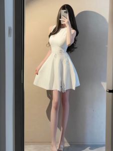 CHANGTONG | Elegant Lace Dress for Petite Spring