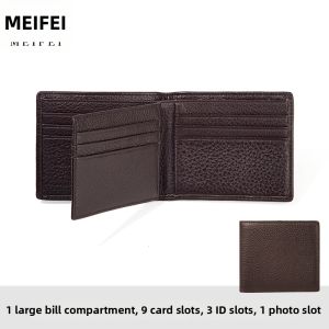 MEIFEI | Bifold Photo Card Multiple Slots Thin Small Mens Wallet