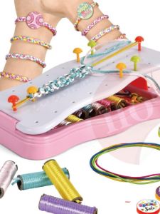 Kids Hand Weaving Bracelet Gift Suit Handmade DIY Bracelet for Girls Braid Rope Educational Toys Carrying Strap Making