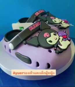 ( พร้อมส่งในไทย ) Ayuerรองเท้าแตะสวมเด็กผู้หญิง น่ารัก นุ่ม kurumi kitty