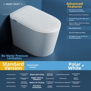 Smart Voice Control Foaming Instant Heating Automatic Toilet