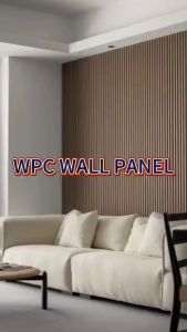 WPC Fluted Wall Panel Sticker Waterproof Grille Design Ecological Board TV Background PVC Wood Panel (15.7*0.8*65CM)