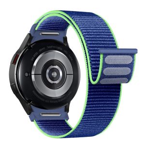 สายยืดกีฬาสำหรับ Samsung สมาร์ทวอทช์7/6/5/4/FE Galaxy Watch 6 Classic 47Mm 43Mm 43Mm/Galaxy 5 Pro 45Mm/4 Classic 46Mm 42Mm แถบผ้าไนลอนคลิกเดียว smart watch สมาร์ทวอทช์ สายนาฬิกา