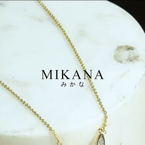 Mikana HAYAME 18k Gold Plated Pendant Necklace Accessories elegant jewelry for women gift card box