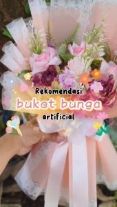 buket bunga artificial hadiah wisuda kado ulang tahun | pertunangan | pernikahan