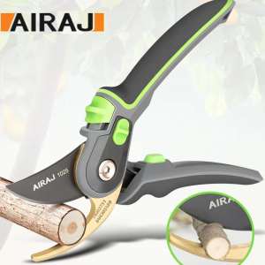 AIRAJ Industrial Grade Pruning Shears Are Labor-Saving Gardening Tools With Sharp Durable And Non Slip Scissors