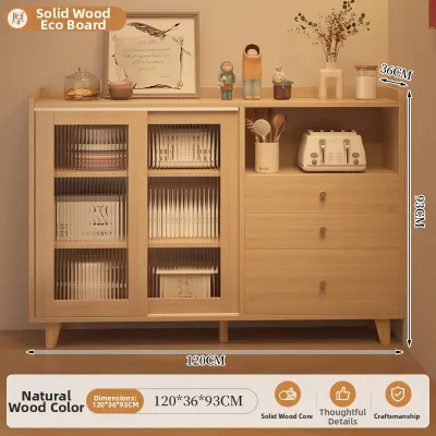Solid Wood Sideboard Dining Cabinet