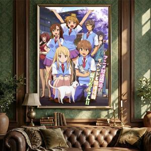 The Pet Girl of Sakurasou Poster HD Waterproof Self-Adhesive Wall Art with Multi-Scene Compatibility