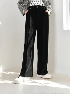 Yigue | Minimalist Unique Style Womens Casual Pants Trousers Slimming Straight