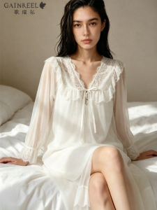 GAINREEL | Lace Strap Dress With Padding 2026 New Elegant Womens Sleepwear