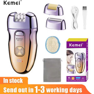 Kemei Women Shaver Professional Rechargeable Electric Epilator Shaving Hair Removal Scraping Female Body Depilation Machine Depilator
