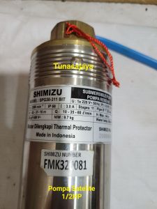 Pompa Air Sumersible Satelite 3inch SHIMIZU 1.0HP+Kabel 50Meter Siap Pakai