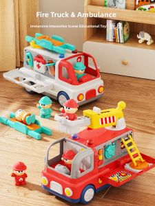 Toy Fire Truck for Toddlers