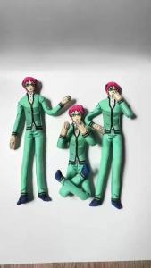 Bandai | The Disastrous Life of Saiki K Saiki Kusuo Twistable Shape Abstract Cartoon Anime Figure Doll Cosplay Toy Kids Birthday Gifts