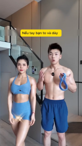 Dây kháng lực số 8 Silicon Cao Cấp độ đàn hồi cao tập yoga hỗ trợ mở vai thon gọn toàn thân DKL3088