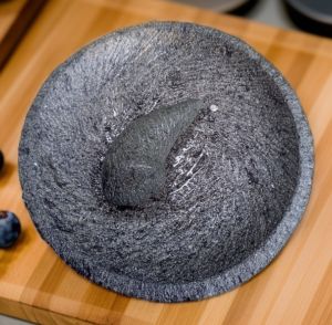 Cobek pahat 32cm 1set 100℅ batu asli