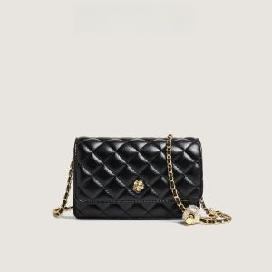 Elegant Golden Ball Small Square Bag Fashionable Chain Strap Shoulder Crossbody Bag for Women Original Design Casual Style