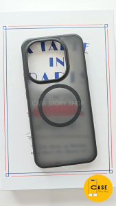 เคส iQOO 15 มีแม่เหล็ก สีดำด้าน PC + TPU กันกระแทก Anti-Yellow