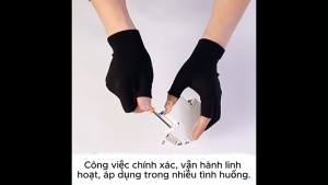 Set 5 đôi Găng tay cụt hở ngón nam nữ – Chống trơn trượt co giãn tốt ôm tay thoải mái – shop anthea