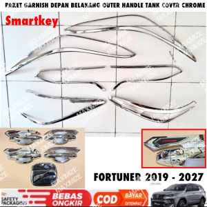 Paket Lengkap Fortuner 2016 2018 2021 2024 2025 2026 Smartkey GR SPORT Garnish Depan Belakang Outer Handle Tank Cover Chrome