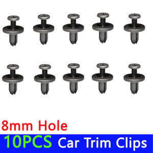 RYSJM | 10/20pcs Auto Car Bumper Door Panel Fender Liner Clips Retainer Fasteners Clips For Honda For Nissan For Mitsubishi 6mm 8mm Hole