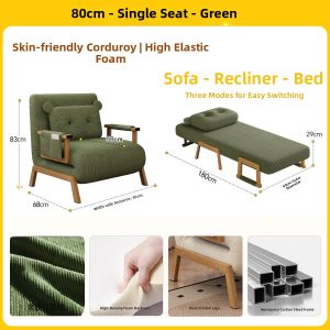 YOUDIANNIU | Convertible Sofa Bed Multifunctional Living Room Small Spaces