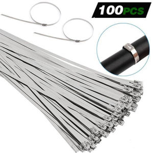 100pcs Multi-Purpose Locking Cable Metal Zip Ties: A Comprehensive Guide