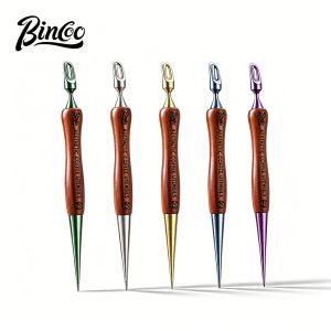 BINCOO Titanium Latte Art Pen Espresso Decorating Needle Professional Coffee Latte Tool Coffee Accessory
