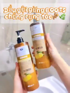 Bộ dầu gội Gừng Xả Boots Thái Lan giảm tóc bết  gãy rụng mềm mượt