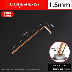 GONGFUMEN | Single Long Hex Key Wrench Ball Head
