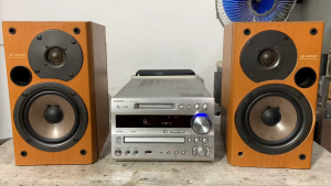 Bán  loa Booksheolf   nghe nhạc Onkyo D- 062AX ( loa ko lưới thùng xấu ae xem kỹ hình) bãi nhật hát cực hay26
