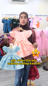 [0mth-9±yrs] Gaun Budak Perempuan Kembang Kids Dress Baby Girl Dress Princess Newborn Soft Lace Birthday Party Dress