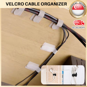 🇸🇬【SG stock】Cable Tie tape Cable Organizer Tidy Management Clips Cable Holder USB Cable Winder Desktop headphone Wire Velcro Cable Ties Fastening Cable Ties self-adhesive Cable Management Straps/Velcro cable organizer Hook Loop Cord Organizer Wire Ties