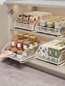 WUBUWEI | Pull-out Kitchen Cabinet Spice Rack