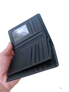 Dompet kulit sapi model tiga dimensi ukuran panjang