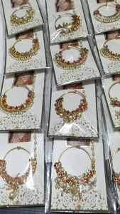 Anting Hidung India Jumbo Model Tindik / Nat India rantai / Nosering / Anting Hidung Mewah AANR89