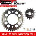 XRM 125 FI 2021 Osaki Revo Chain & Sprocket Set [Made Thailand] 14-36 size. 