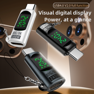 PD240W LED display USB 4.0 80gbps Type C to Type C OTG adapter 8K 60Hz5A fast charging cable for iPhone 15 16 MacBook Pro