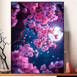 Moon Beauty Flower Landscape Artwork Jigsaw Puzzle 500/1000/1200/2000PCS Stress Relief Puzzle Wall Art Decor Gift