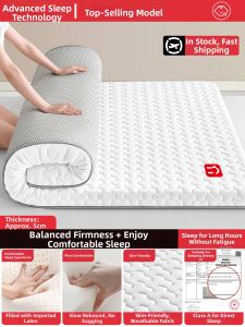 JIFANPAUL | Foldable Soft Latex and Sponge Mattress for Home Bedroom Student Dorm