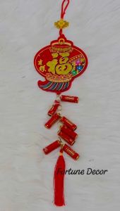 Hiasan gantung imlek model lampion petasan dekorasi dinding lampion tahun baru chinese new year decoration