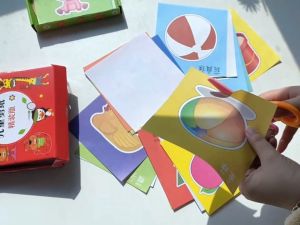LAKOE Diy Cutting Paper Activity Kit Mainan Menggunting Anak Mainan Gunting Kertas Anak