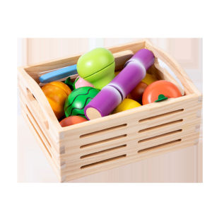LIWAN | Child Educational Toys Wooden 4-6 YO Role Play Cutting Fruits and Vegetables