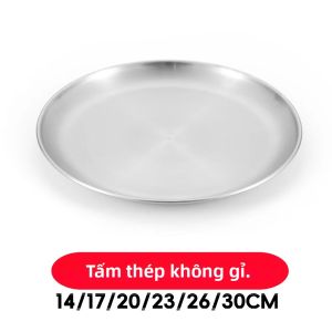 Đĩa Cắm Trại Bằng Thép Không Gỉ Đĩa Ăn Tối Có Thể Tái Sử Dụng Để Đi Bộ Đường Dài Dã Ngoại BBQ Ăn Phục Vụ Bộ Đồ Ăn