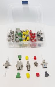 38PCS Fiber Optic Coupler Kit - Fiber Adapter Kit for SC/APC SC/UPC LC/APC LC ST & FC for Fiber Conversion